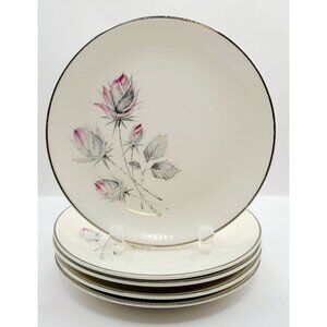 Canonsburg Pottery Allegheny Ware Princess Grace Bread & Butter Dishes Set of 5